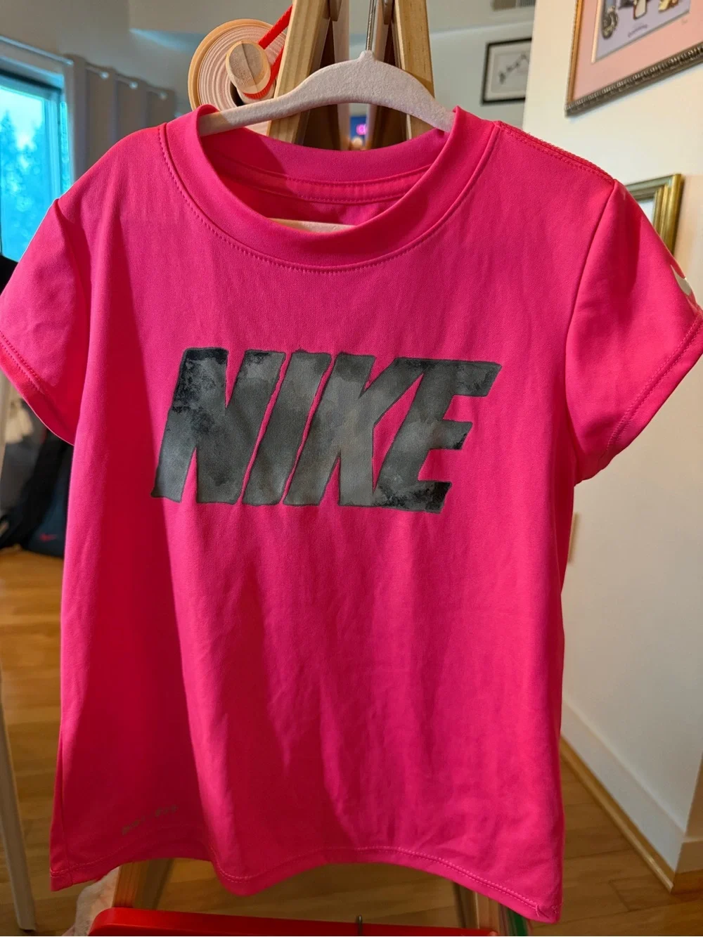 NIKE Girls 2pc shorts Set T-shirt Athletic Shorts 2 piece 6X Pink